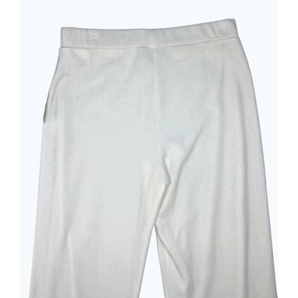 Jones New York Signature Womens Velour Ivory Cotton-Blend Lounge Pants Medium - Picture 8 of 11